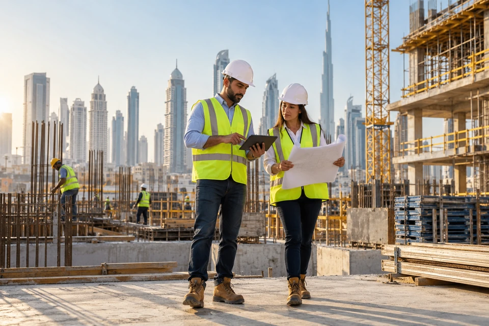 Construction workers representative photography